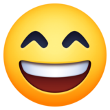 😄 Emoji (Laughing face with smiling eyes)